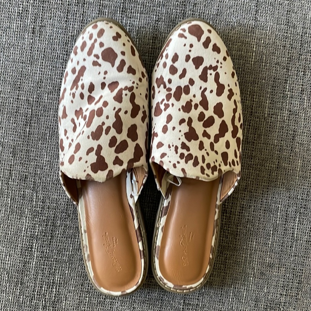 Fun Cow-Print Mules!